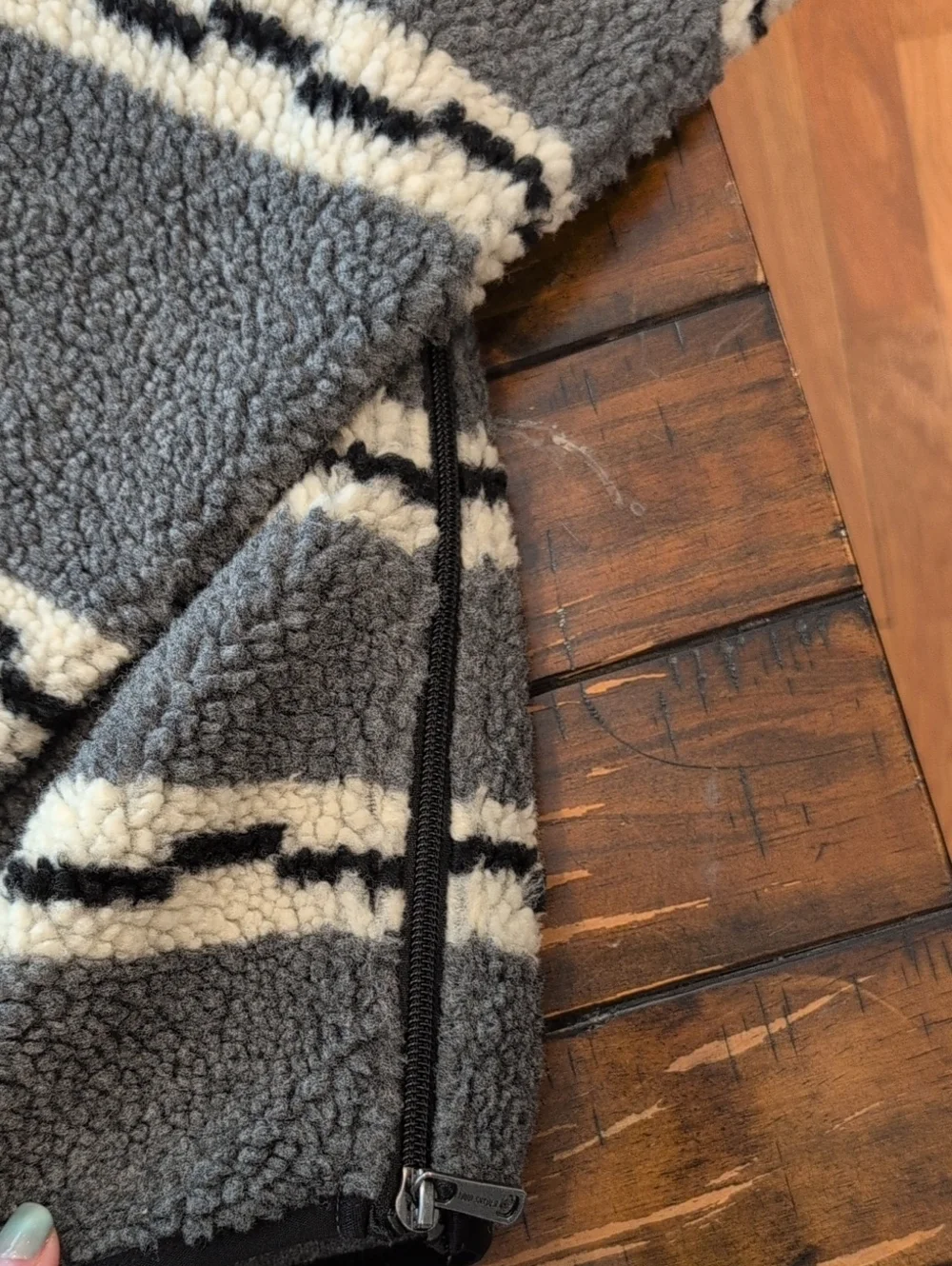 Todd Snyder Cowachan Sherpa Fleece With Elbow Patches
